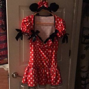 Halloween costume for an adult Minnie mouse.